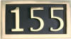 Address Plaque - 3 Brass address plaque, address marker, home signs, number signs